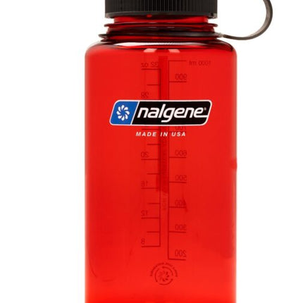 Nalgene 32oz / 1L Wide Mouth Sustain Water Bottle Red By Nalgene