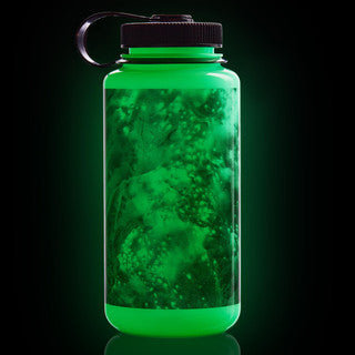 Load image into Gallery viewer, Nalgene 32oz / 1L Wide Mouth Sustain Water Bottle GLO WYLD Black Worms By Nalgene
