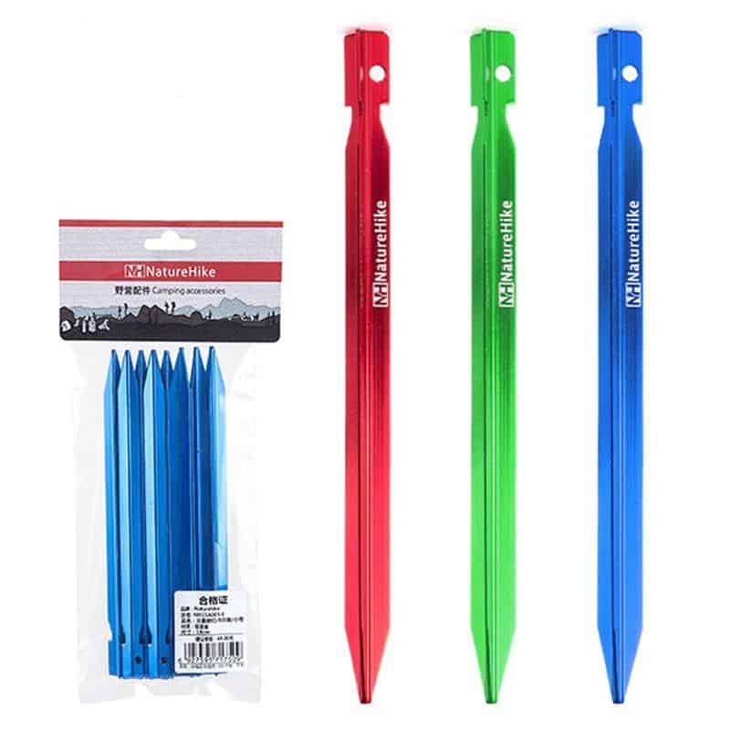 Load image into Gallery viewer, Naturehike 8 pcs 7001 Aluminium Alloy Tent Pegs By NatureHike
