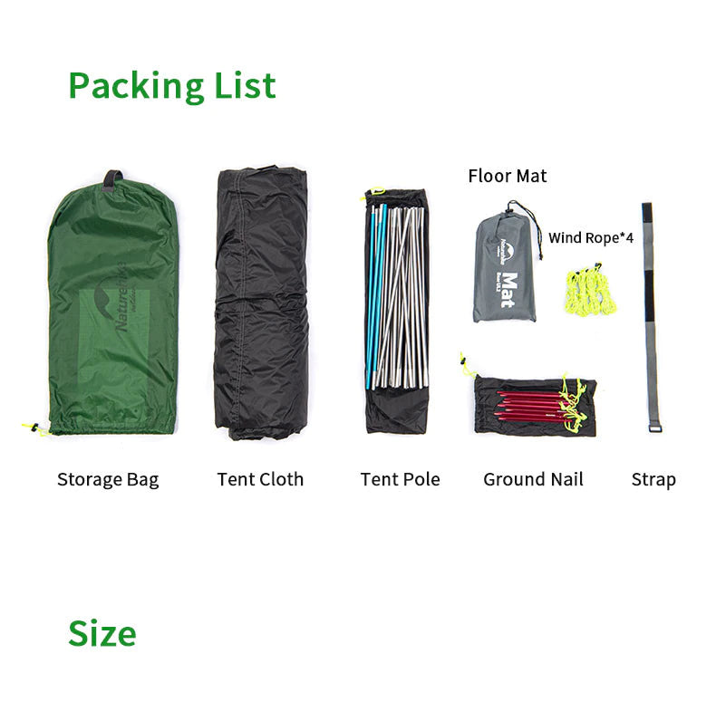 Load image into Gallery viewer, Naturehike Bear-UL2 2 Man Tent (Green) 20D By NatureHike
