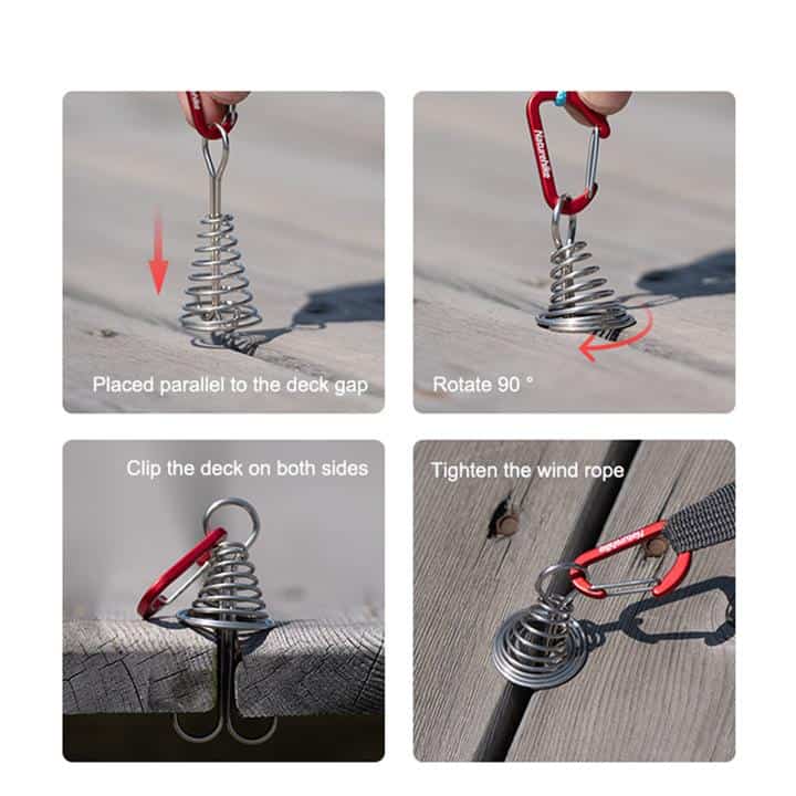 Load image into Gallery viewer, Naturehike Light Weight Fishbone Floor Spring Nail x 2 By NatureHike
