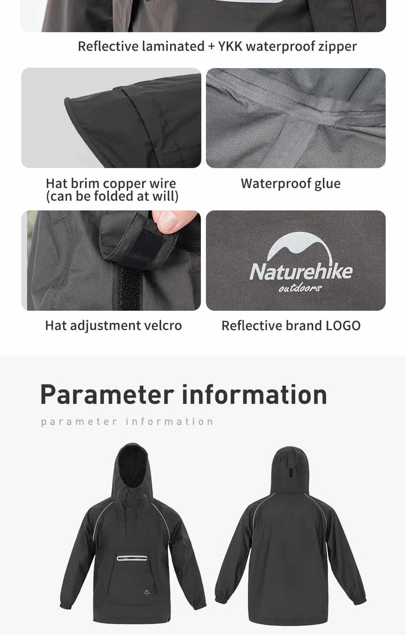 Load image into Gallery viewer, Naturehike Short hooded Lightweight Raincoat By NatureHike
