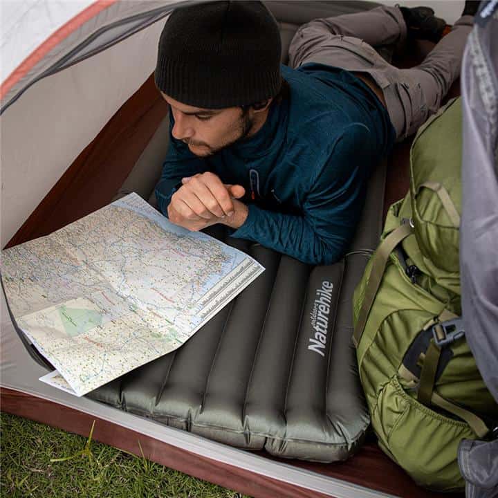 Load image into Gallery viewer, Naturehike Thick TPU Inflatable Sleeping Mat With Pillow (Wide) By NatureHike

