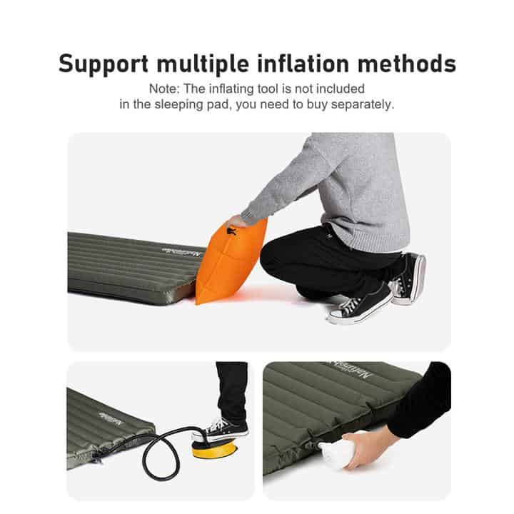 Load image into Gallery viewer, Naturehike Thick TPU Inflatable Sleeping Mat With Pillow (Wide) By NatureHike
