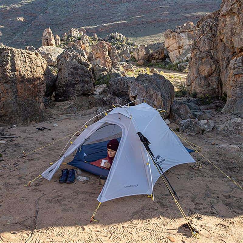 Load image into Gallery viewer, Naturehike Ultralight 15D CloudUp Wing Camping Tent 2 Person (With Mat) By NatureHike
