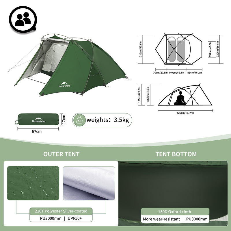 Load image into Gallery viewer, Naturehike Hillock 6 (Various Colours) By NatureHike
