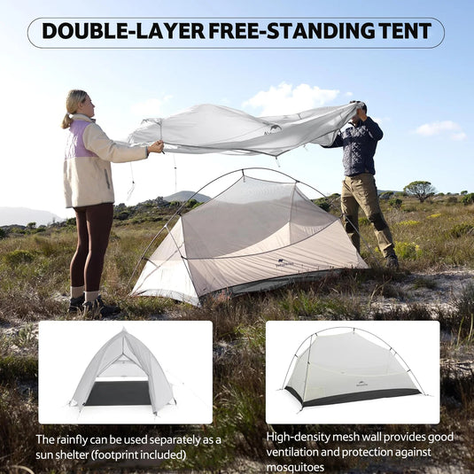 Naturehike Cloud Up Ultralight 1 Person Tent with footprint By NatureHike