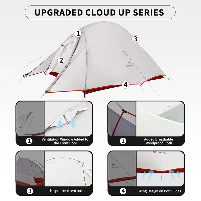 Load image into Gallery viewer, Naturehike Cloud up PRO 2 person ultralight Tent inc footprint By NatureHike
