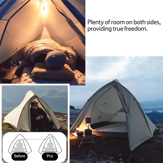 Naturehike Cloud up PRO 2 person ultralight Tent inc footprint By NatureHike