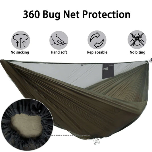 Onewind Outdoors Aerie 11' Double Camping Hammock with Mosquito Net By Onewind Outdoors