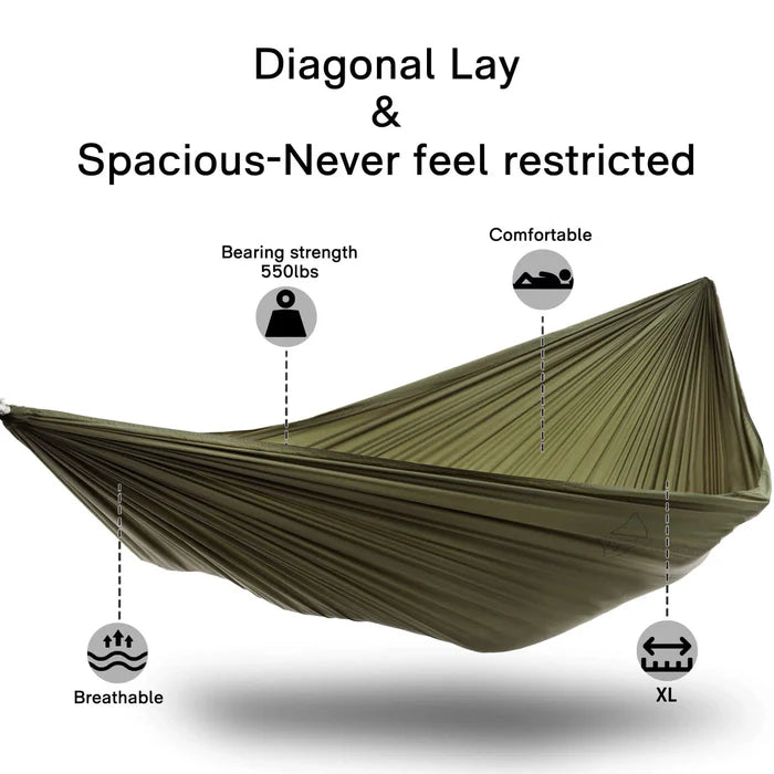 Load image into Gallery viewer, Onewind Outdoors Aerie 11' Double Camping Hammock with Mosquito Net By Onewind Outdoors
