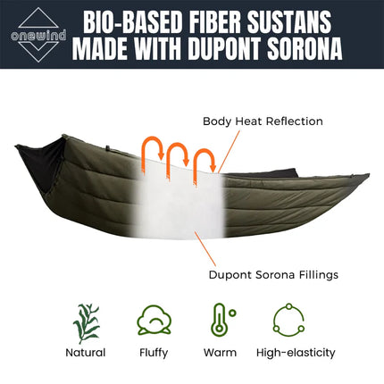 Onewind Outdoors Underquilt for Crystal Bridge Hammock By Onewind Outdoors