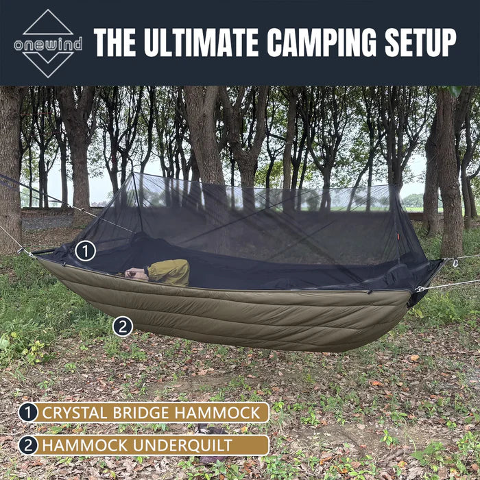 Load image into Gallery viewer, Onewind Outdoors Underquilt for Crystal Bridge Hammock By Onewind Outdoors
