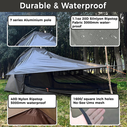 Onewind Solo Skyshade Tartent 3 Season (Updated Version) By Onewind Outdoors