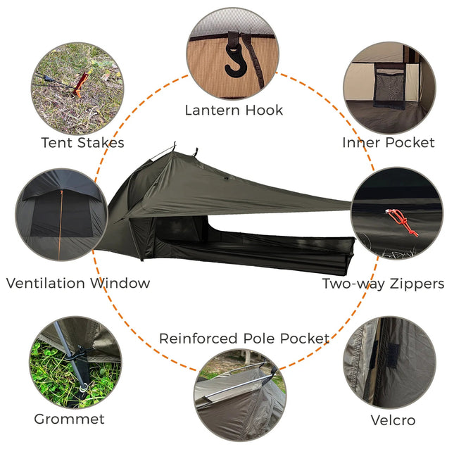 Onewind Solo Skyshade Tartent 3 Season (Updated Version) By Onewind Outdoors
