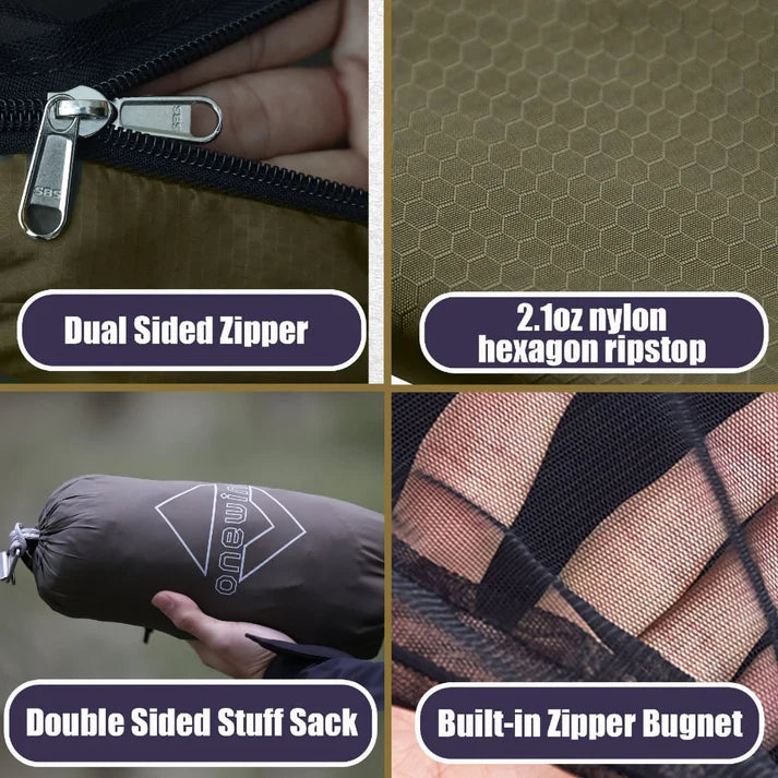Load image into Gallery viewer, Onewind Tempest 12' Zipper Camping Hammock By Onewind Outdoors
