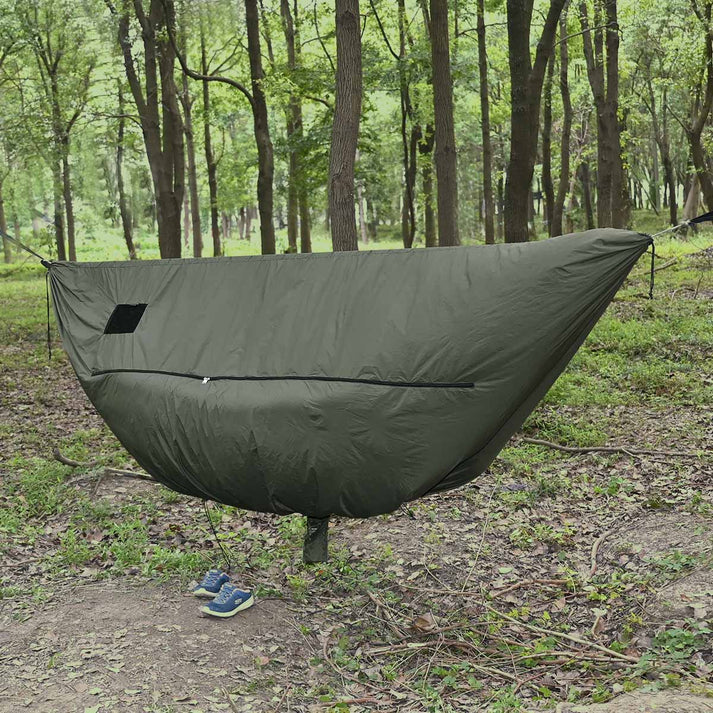 Load image into Gallery viewer, Onewind Zippered Windsock Winter Cover - Green By Onewind Outdoors
