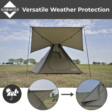 Onewind Apex Hex Duo Teepee Tent Trekking Pole Tent 2 Person
