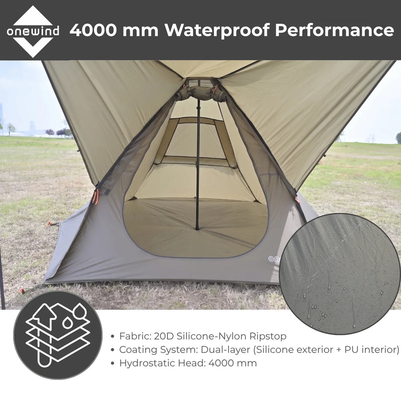 Load image into Gallery viewer, Onewind Apex Hex Duo Teepee Tent Trekking Pole Tent 2 Person By Onewind Outdoors
