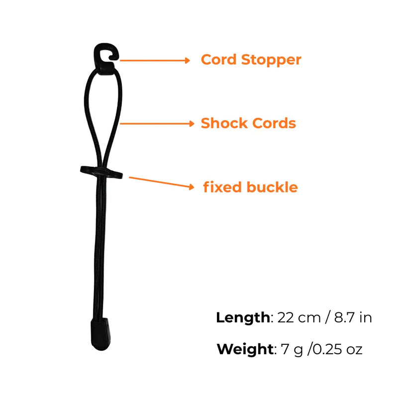 Load image into Gallery viewer, Onewind Elastic Rope Fasteners For Backpack - 6 pack By Onewind Outdoors
