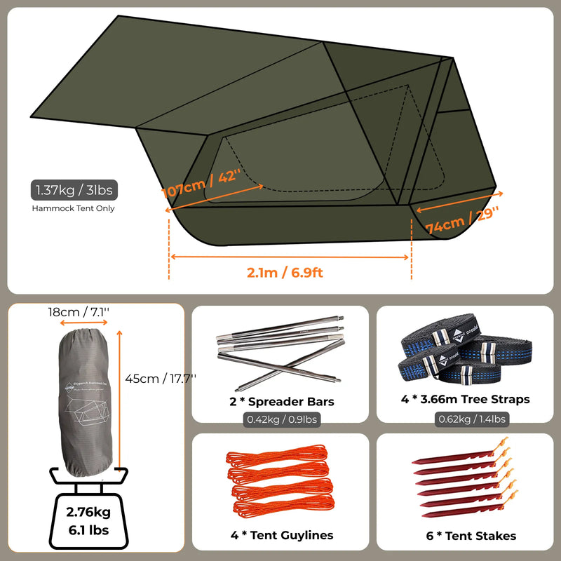 Load image into Gallery viewer, Onewind Skyperch Hammock Tent By Onewind Outdoors
