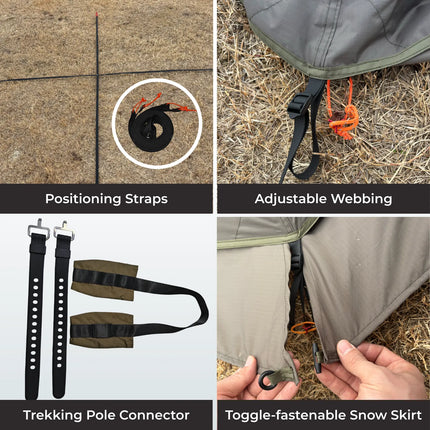 Onewind Summit Solo Teepee Hot Tent with Stove Jack
