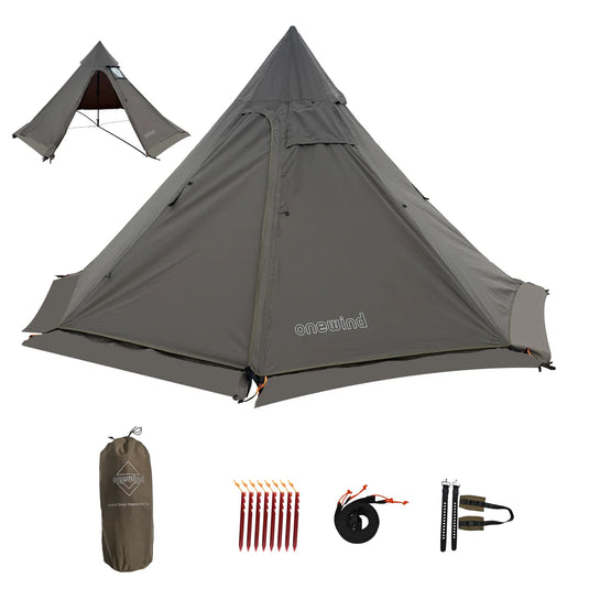 Onewind Summit Solo Teepee Hot Tent with Stove Jack By Onewind Outdoors