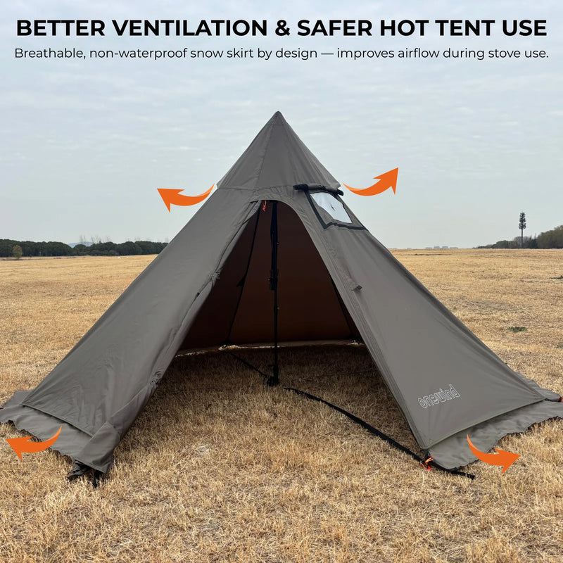 Load image into Gallery viewer, Onewind Summit Solo Teepee Hot Tent with Stove Jack By Onewind Outdoors
