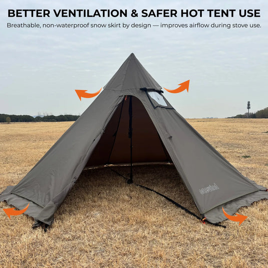 Onewind Summit Solo Teepee Hot Tent with Stove Jack By Onewind Outdoors