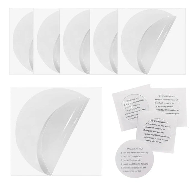 Onewind TPU Transparent Tarp Repair Patches (Round or Square) 5 pack By Onewind Outdoors