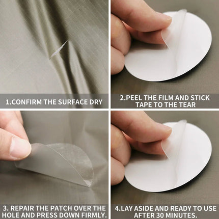 Onewind TPU Transparent Tarp Repair Patches (Round or Square) 5 pack