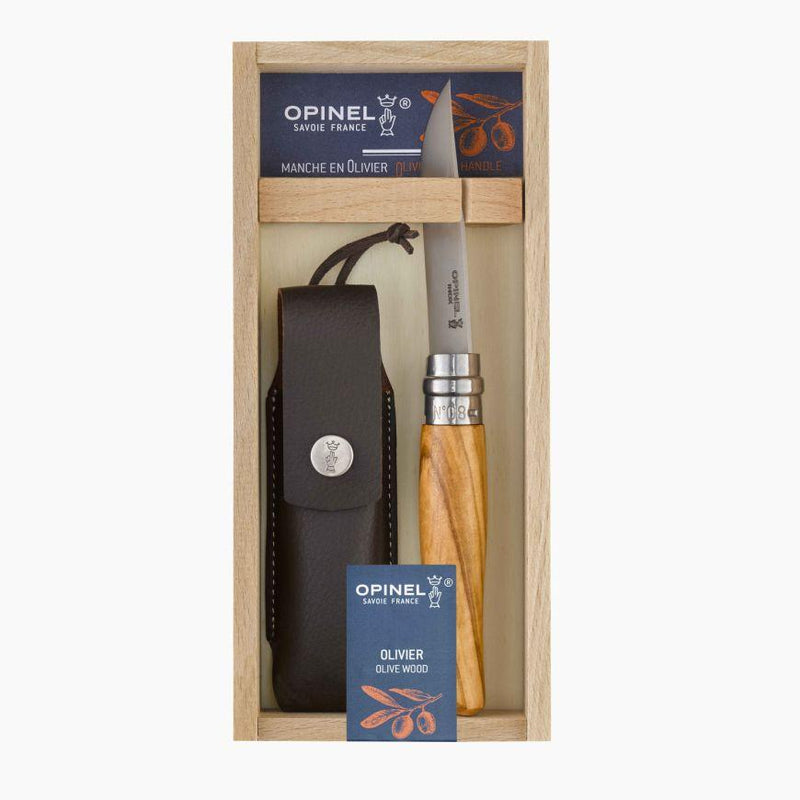 Load image into Gallery viewer, Opinel No 8 Olive Wood with Sheath By Opinel knives
