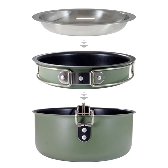 Origin Outdoors Snap-Pack Aluminium Cooking Set By Origin Outdoors