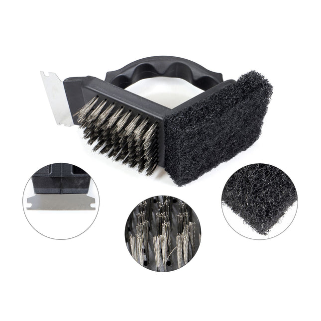 Origin Outdoors Grill and cleaning brush '3 in 1' By Origin Outdoors