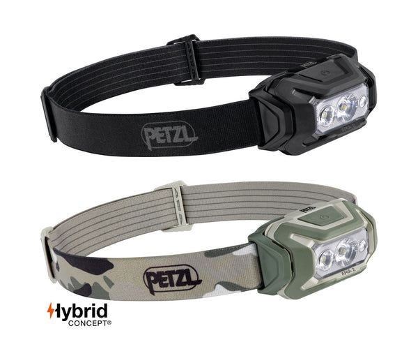 PETZL ARIA 2 Lampe frontale compacte durable étanche 450 lumens Noir