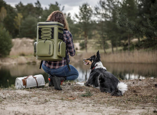 Load image into Gallery viewer, Petromax 27L Cooler Backpack - Olive By PetroMax
