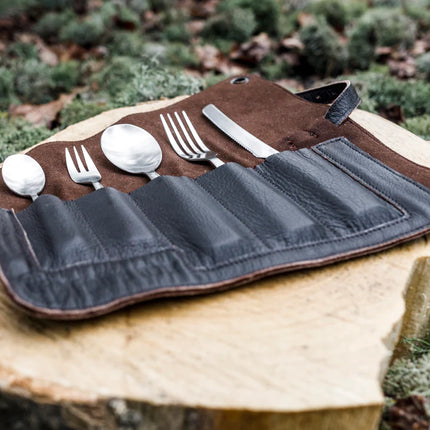 Petromax Leather Cutlery Bag By PetroMax
