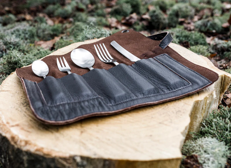 Load image into Gallery viewer, Petromax Leather Cutlery Bag By PetroMax
