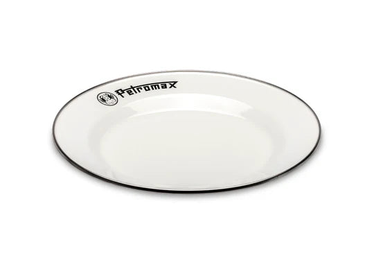 Load image into Gallery viewer, Petromax Set of 2 Enamel Plates - White (Various Sizes) Large By PetroMax
