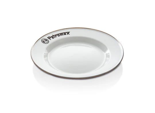 Load image into Gallery viewer, Petromax Set of 2 Enamel Plates - White (Various Sizes) Medium By PetroMax
