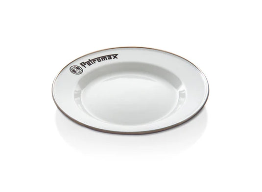 Petromax Set of 2 Enamel Plates - White (Various Sizes) Medium By PetroMax