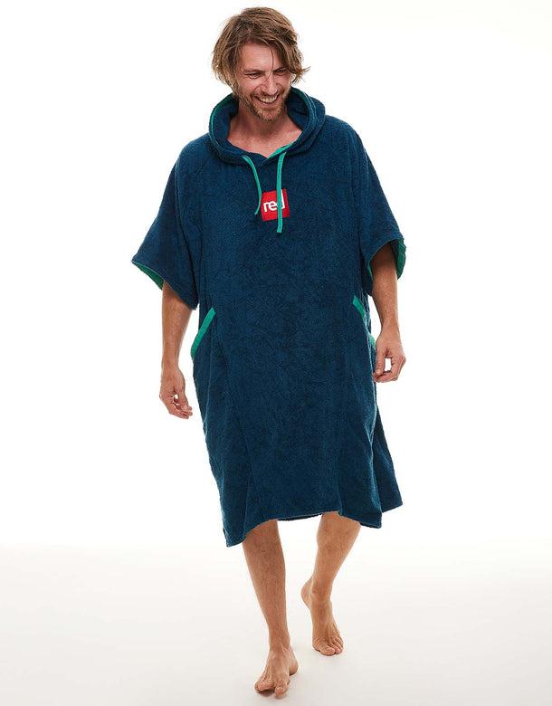 Load image into Gallery viewer, Red Luxury Towelling Changing Robe Navy (Various Sizes) By Red Paddle Co
