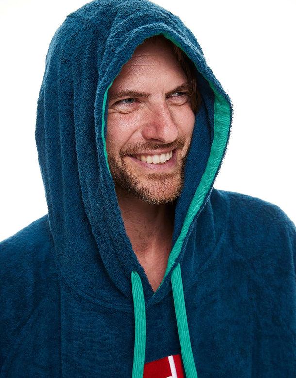 Load image into Gallery viewer, Red Luxury Towelling Changing Robe Navy (Various Sizes) By Red Paddle Co
