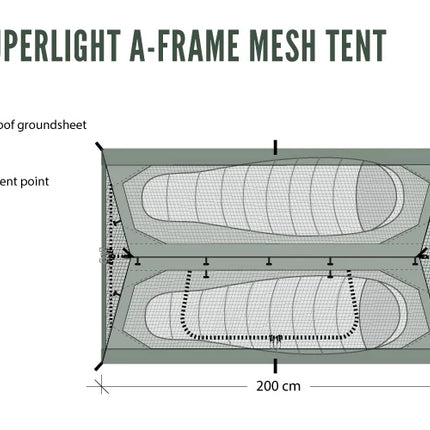 DD Superlight A-Frame Mesh Tent By DD Hammocks