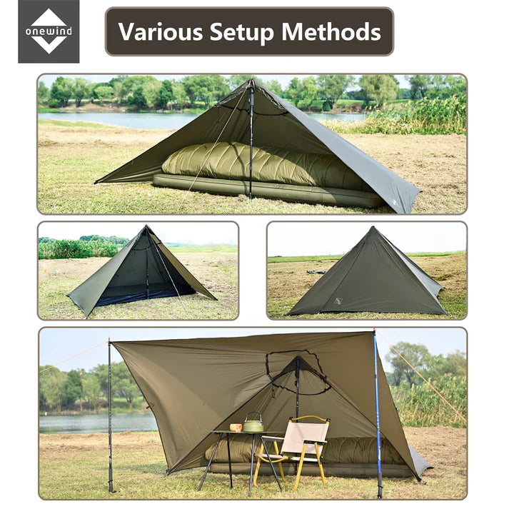 Load image into Gallery viewer, Onewind Solitary Ultralight Single-Topped Cape Shelter By Onewind Outdoors
