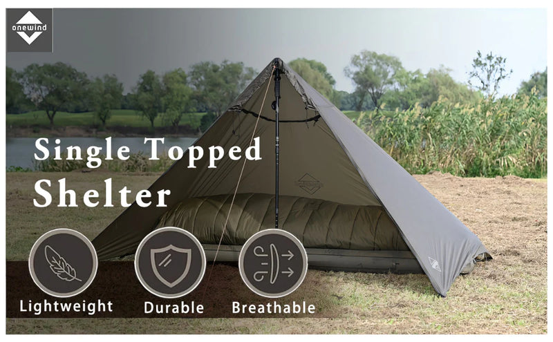 Load image into Gallery viewer, Onewind Solitary Ultralight Single-Topped Cape Shelter By Onewind Outdoors

