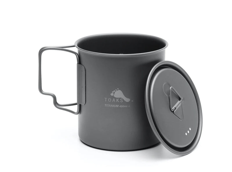 Load image into Gallery viewer, Toaks Light Titanium 450ml Cup with Lid (Ultralight Version) By Toaks Outdoors
