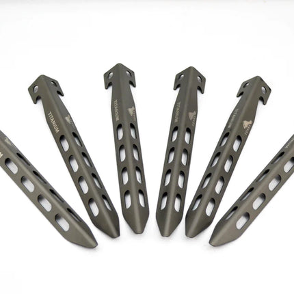 Toaks Titanium Large V-Shaped Tent Pegs (6 pack) By Toaks Outdoors