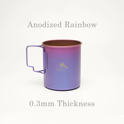 Toaks Ultralight Titanium 450ml Cup - Rainbow By Toaks Outdoors
