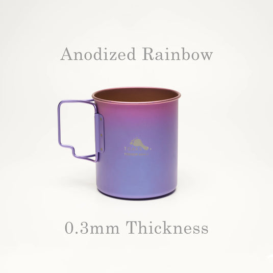 Toaks Ultralight Titanium 450ml Cup - (Various Colours) Rainbow By Toaks Outdoors